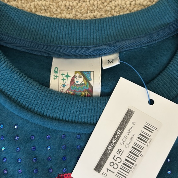 Queen of Sparkles Wine & Cheese Sweatshirt - Picture 4 of 5